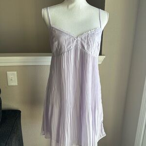 Lush Pleated Mini Dress